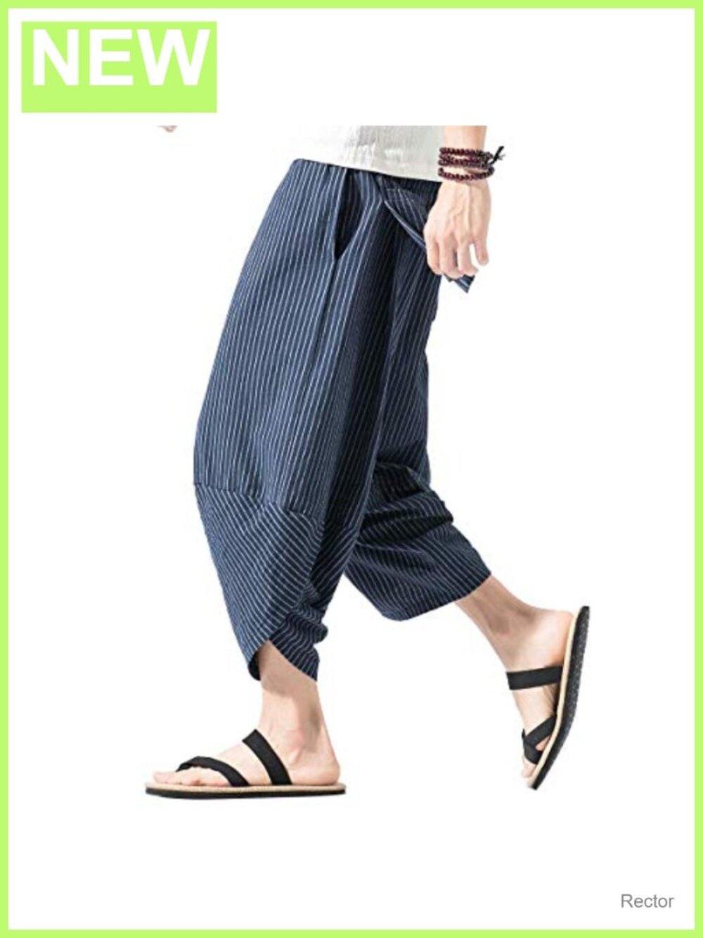 Cotton Linen Harem Capri Pants Wide Leg Drawstring Lounge Pants